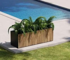 Herstera Garden Pflanzkasten, ca. 50 x 50 x 150 cm, natur