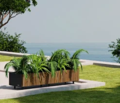 Herstera Pflanzkasten, ca. 150 x 40 cm, Holzoptik