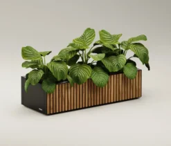 Herstera Pflanzkasten, ca. 100 x 40 cm, Holzoptik