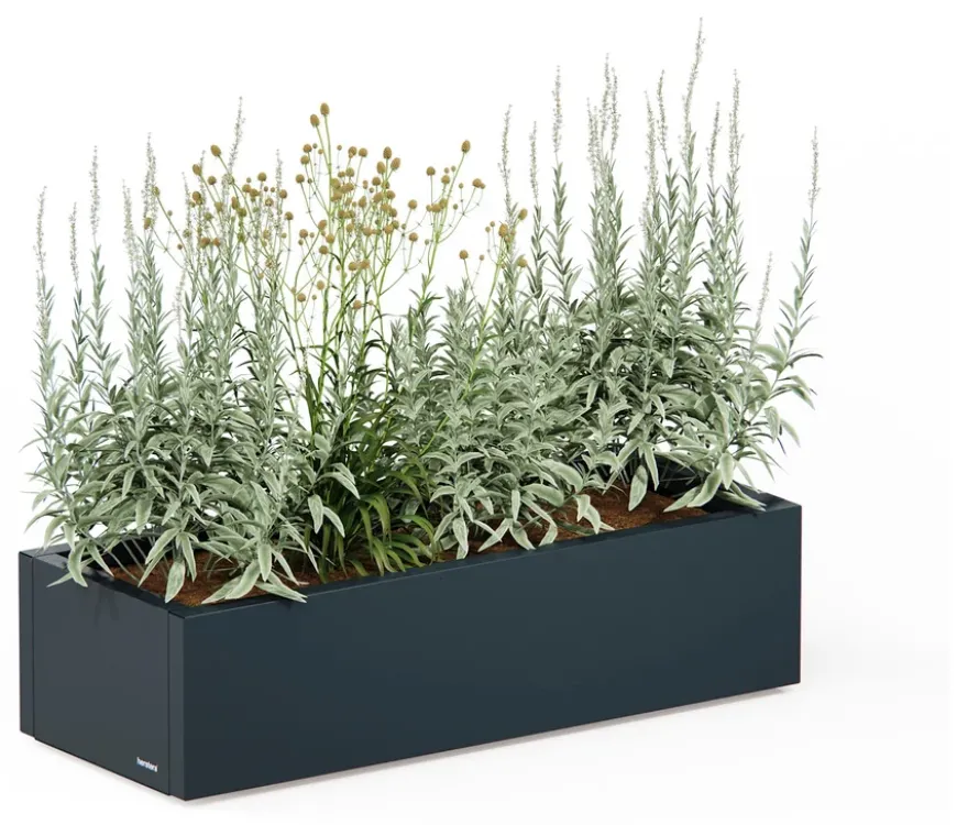 Herstera Pflanzkasten, ca. 100 x 40 cm, anthrazit