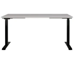 Höhenverstellbarer Schreibtisch »Lissabon«, 160 cm, kaschmir/schwarz