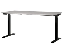 Höhenverstellbarer Schreibtisch »Lissabon«, 160 cm, kaschmir/schwarz