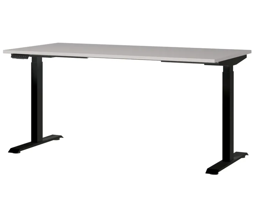 Höhenverstellbarer Schreibtisch »Lissabon«, 160 cm, kaschmir/schwarz
