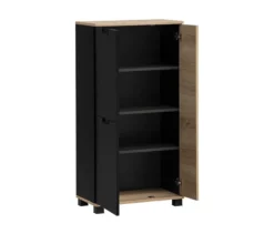 Highboard »Emmik« schwarz/weißeiche