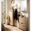 Highboard »Emmik«, weißeiche gestreift