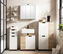 Highboard »Emmik« weiß/weißeiche
