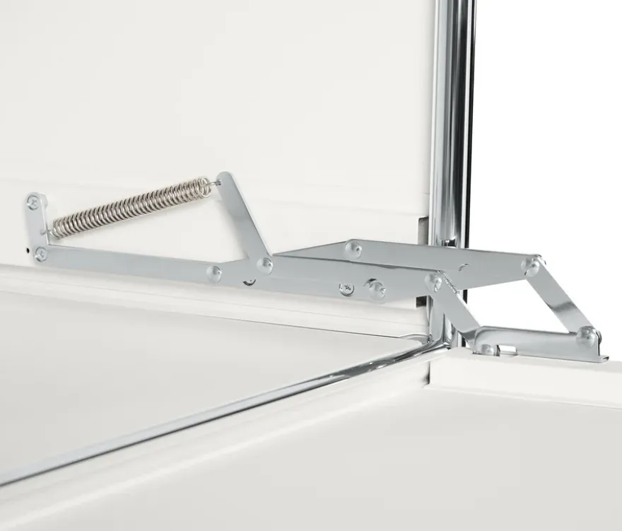 Highboard Metall »CN3« mit 4 Klappenfächern, weiß