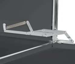 Highboard Metall »CN3« mit 4 Klappenfächern, grau
