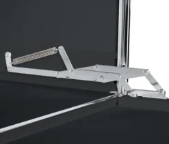 Highboard Metall »CN3« mit 4 Klappenfächern, schwarz
