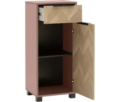 Highboard »Piazza«, mauve/Fischgräten-Dekor