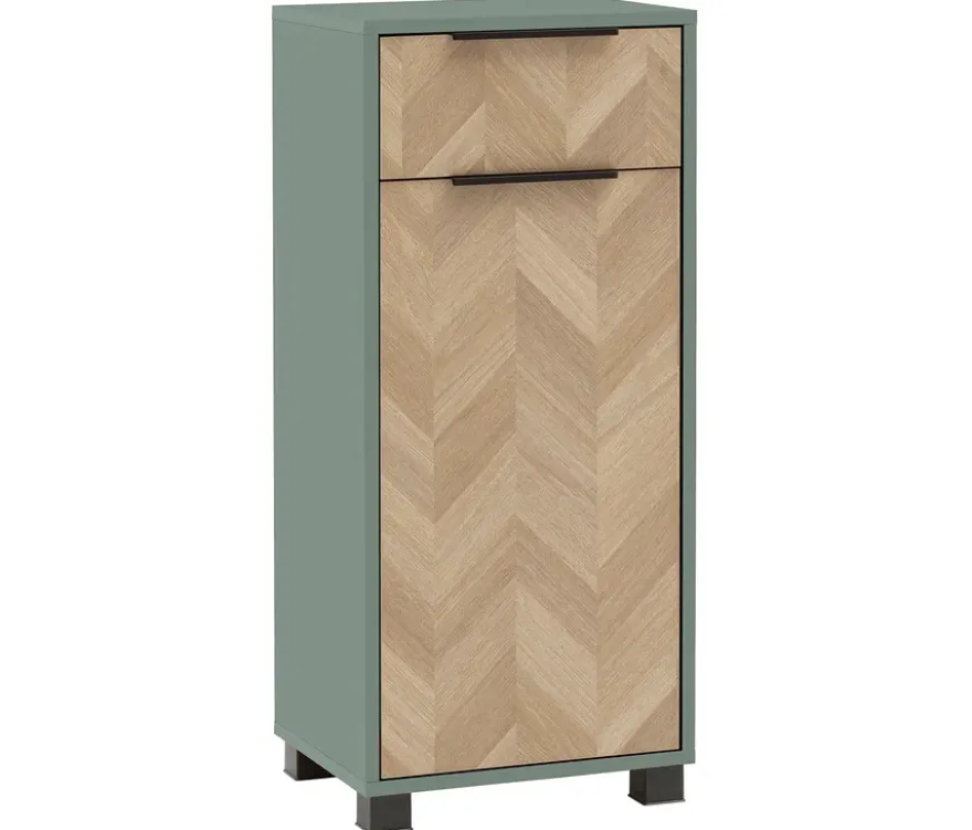 Highboard »Piazza«, pistazie/Fischgräten-Dekor