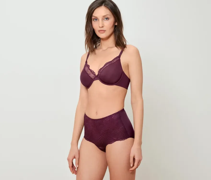 Highwaist-Panty »light-shaping«, bordeauxrot