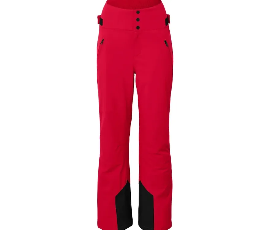High-Waist-Skihose, rot