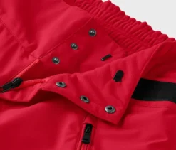 High-Waist-Skihose, rot