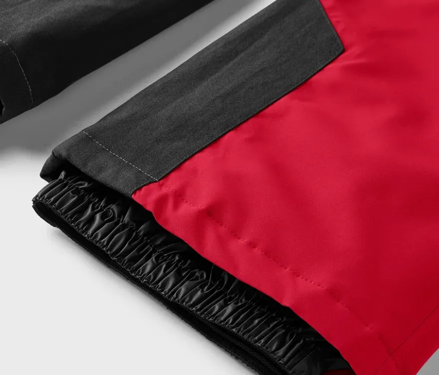 High-Waist-Skihose, rot