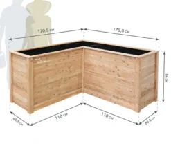 Hochbeet, L-Form, Lärche