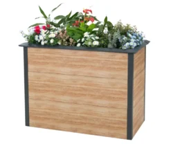 Hochbeet Schneckenschutz, ca. 100 cm, Holzoptik