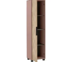 Hochschrank »Piazza«, mauve/Fischgräten-Dekor