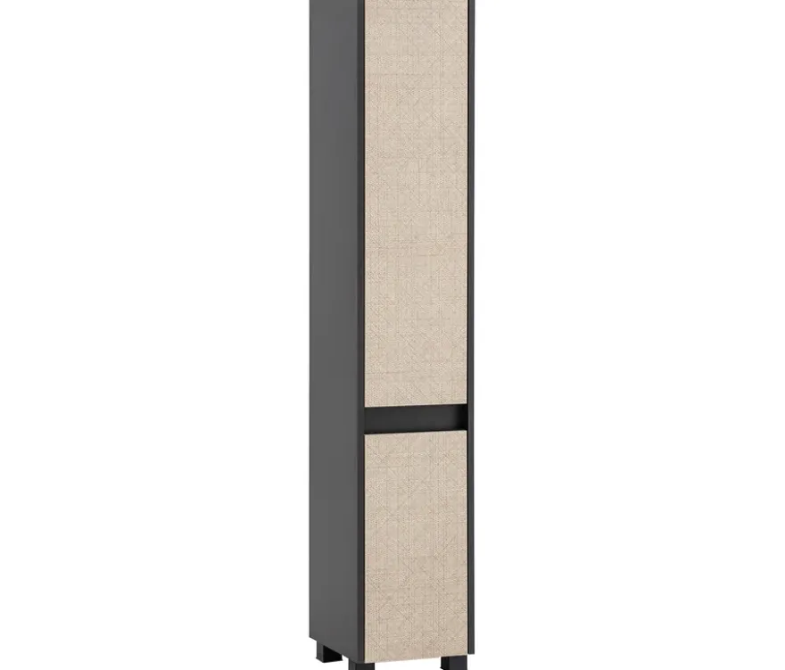 Hochschrank »Sander«, anthrazit/Canasta, 30,2 x 33 x 164,5 cm