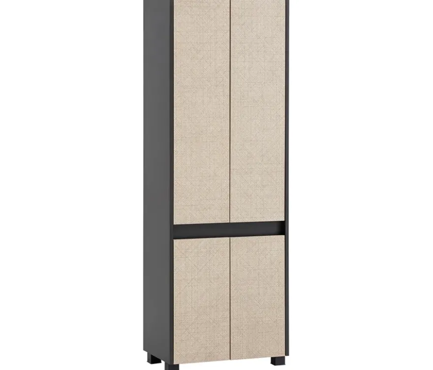 Hochschrank »Sander«, anthrazit/Canasta, 57 x 33 x 164,5 cm