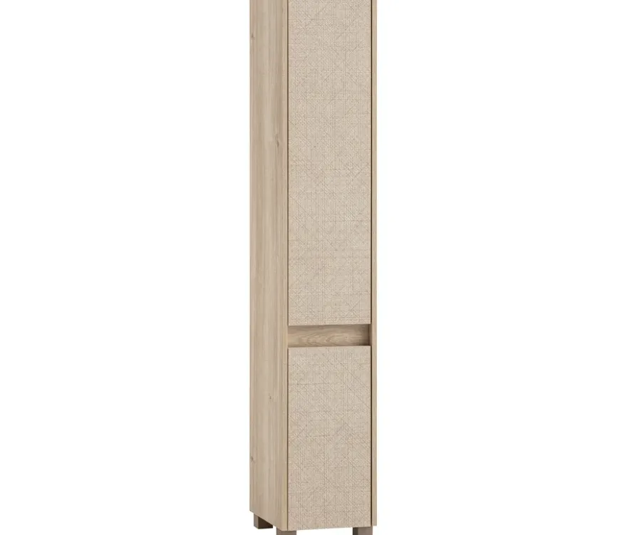 Hochschrank »Sander«, weißeiche/Canasta, 30,2 x 33 x 164,5 cm