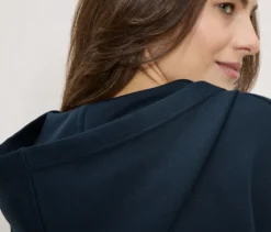 Hoodie aus Modal-Mix, dunkelblau