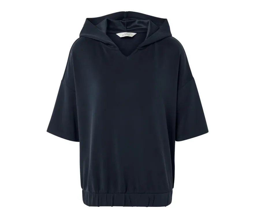 Hoodie aus Modal-Mix, dunkelblau