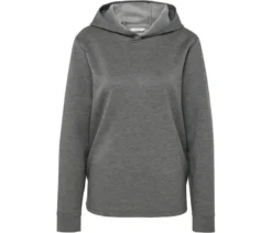 Hoodie aus Modal-Mix, grau meliert