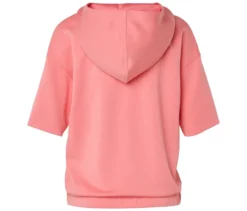 Hoodie aus Modal-Mix, korallrosa