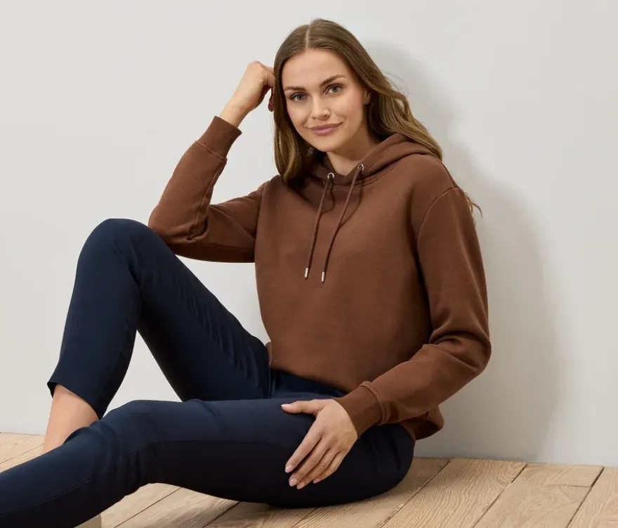Hoodie, cognac