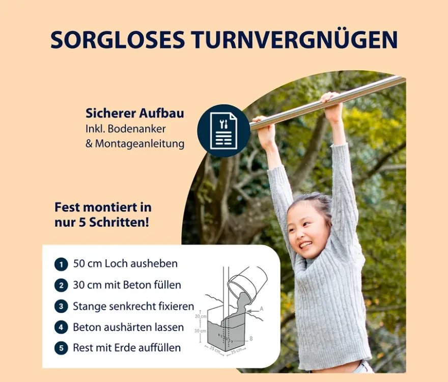 HUDORA-Doppel-Turnreck »Fabian Pro«