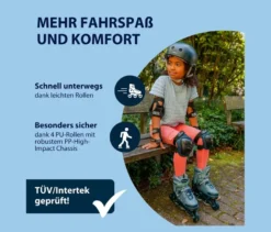 HUDORA Inline Skates »Leon 2.0«, Gr. 33–36