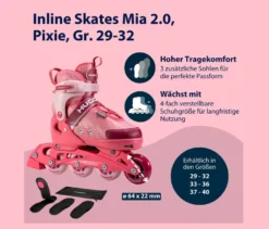 HUDORA Inline Skates »Mia 2.0«, Gr. 29–32
