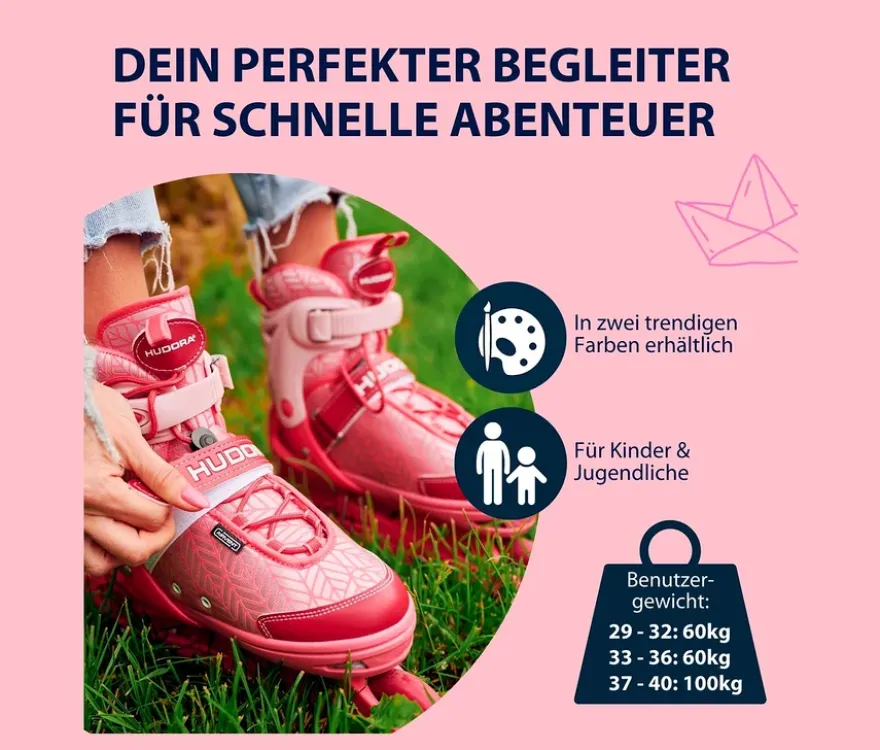 HUDORA Inline Skates »Mia 2.0«, Gr. 37–40