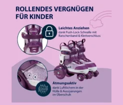 HUDORA Rollschuhe »My First Quad«, Gr. 26–29, lavender