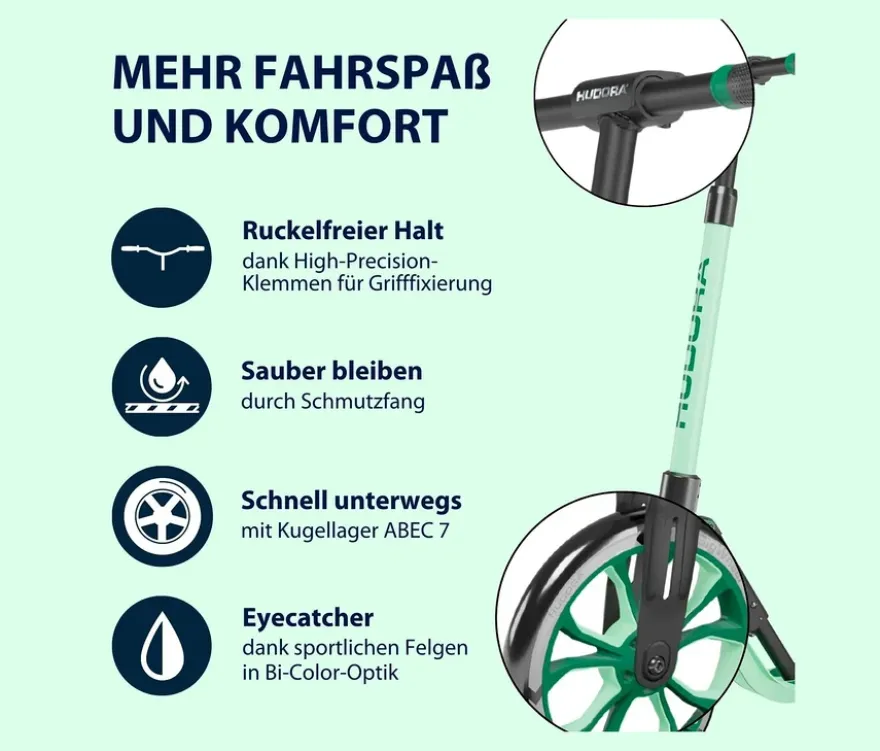 HUDORA Scooter»BigWheel® 205« advanced, grün