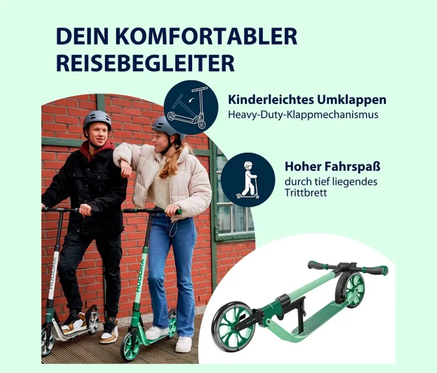 HUDORA Scooter»BigWheel® 205« advanced, grün