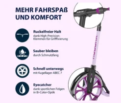 HUDORA Scooter»BigWheel® 205« advanced, lavendel