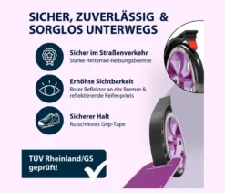 HUDORA Scooter»BigWheel® 205« advanced, lavendel