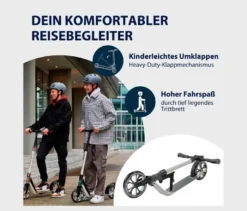 HUDORA Scooter»BigWheel® 205« advanced, grau-weiß
