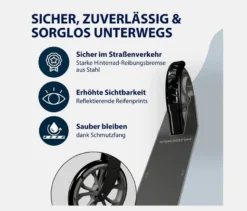 HUDORA Scooter »Up 200«, grau