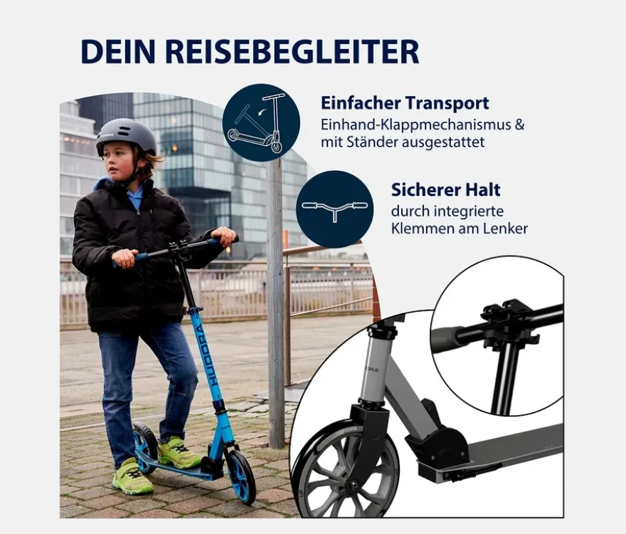 HUDORA Scooter »Up 200«, grau