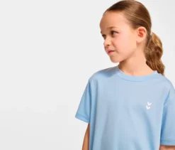 hummel® HMLJR pulse Training-T-Shirt, hellblau