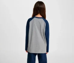 hummel® HMLJR Raglan Loose T-Shirt BEE, blau