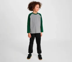 hummel® HMLJR Raglan Loose T-Shirt BEE, grün