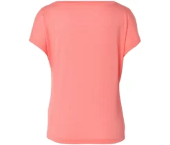 2-in-1-Kurzarm-Sportshirt, korallenrot/pfirsich