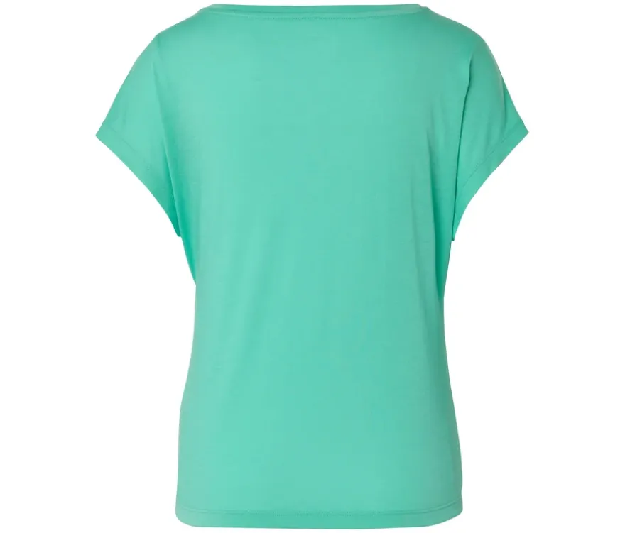 2-in-1-Kurzarm-Sportshirt, petrol/türkis