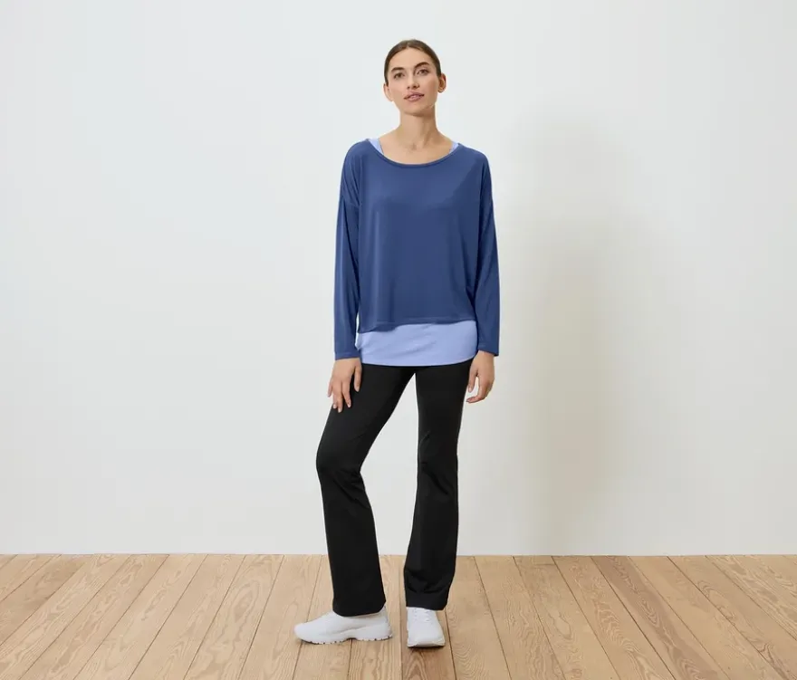 2-in-1-Sportshirt, blau