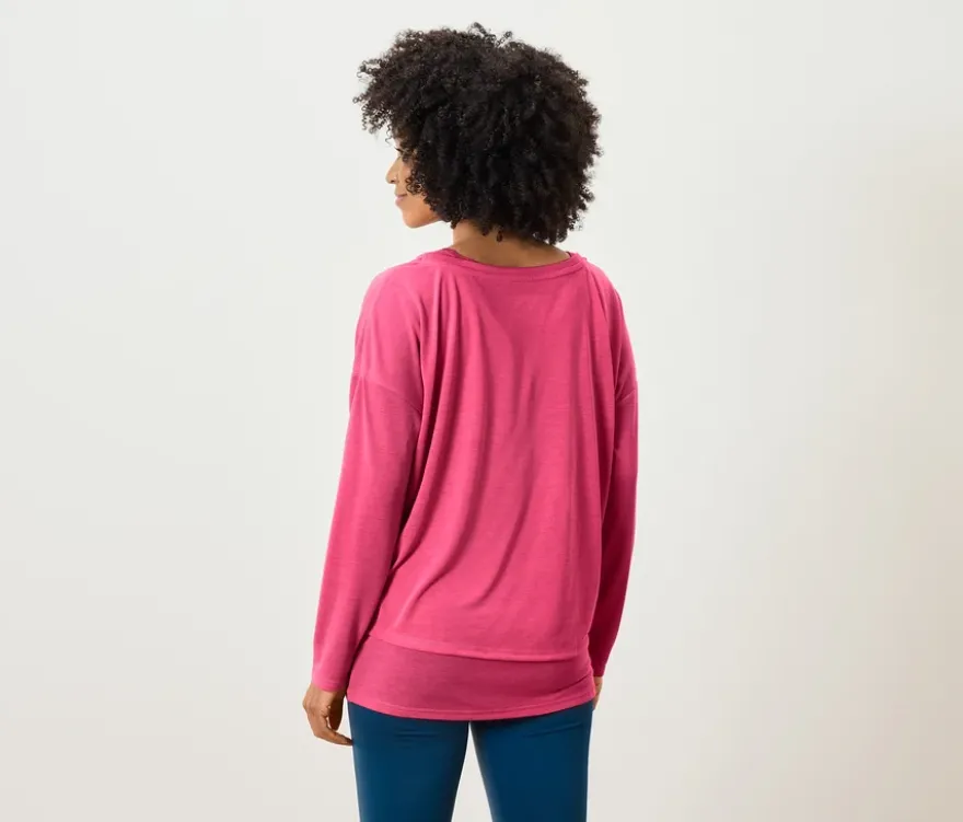 2-in-1-Sportshirt, rosa