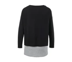 2-in-1-Sportshirt, schwarz